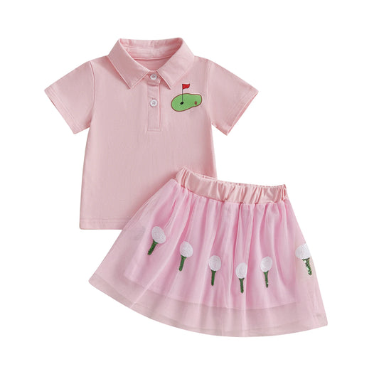 Girls Summer 2 Piece Outfits Short Sleeve