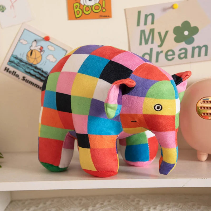 Newi Anime Colorful Elephant Figure Plush Doll