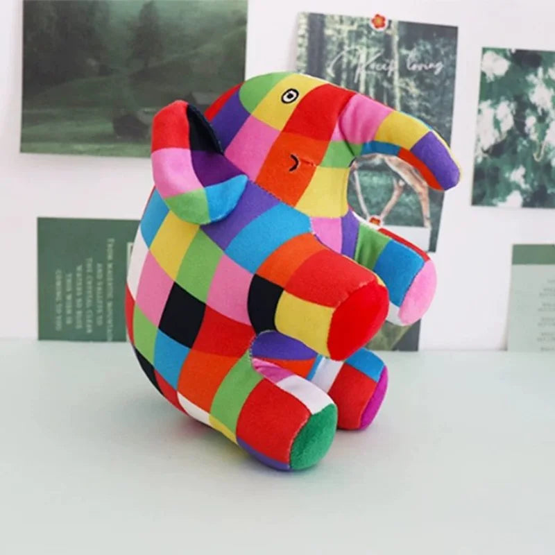Newi Anime Colorful Elephant Figure Plush Doll