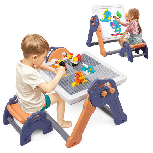 8 in1 Foldable Kids Activity Table for Toddlers