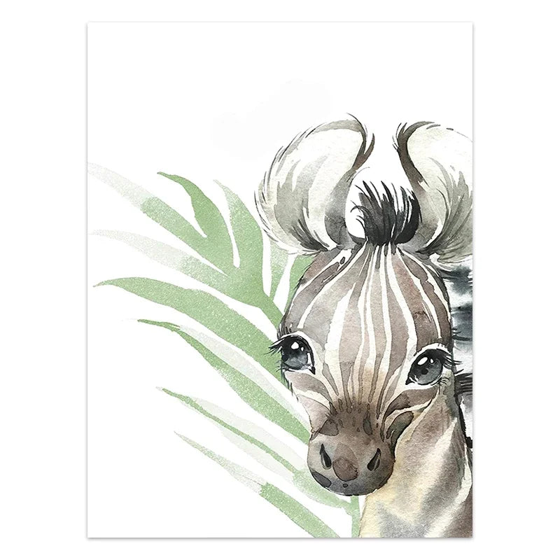 Cute Animal Poster Decoration Bedroom Baby Room Wall Canvas Painting Child Room Personalised Gifts for Kids Picture Home Decor
