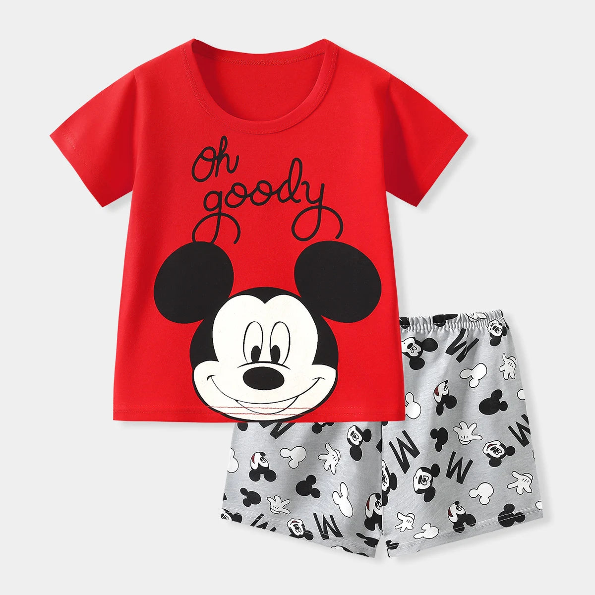 Summer Baby Boys Cartoon T Shirt + Shorts Set