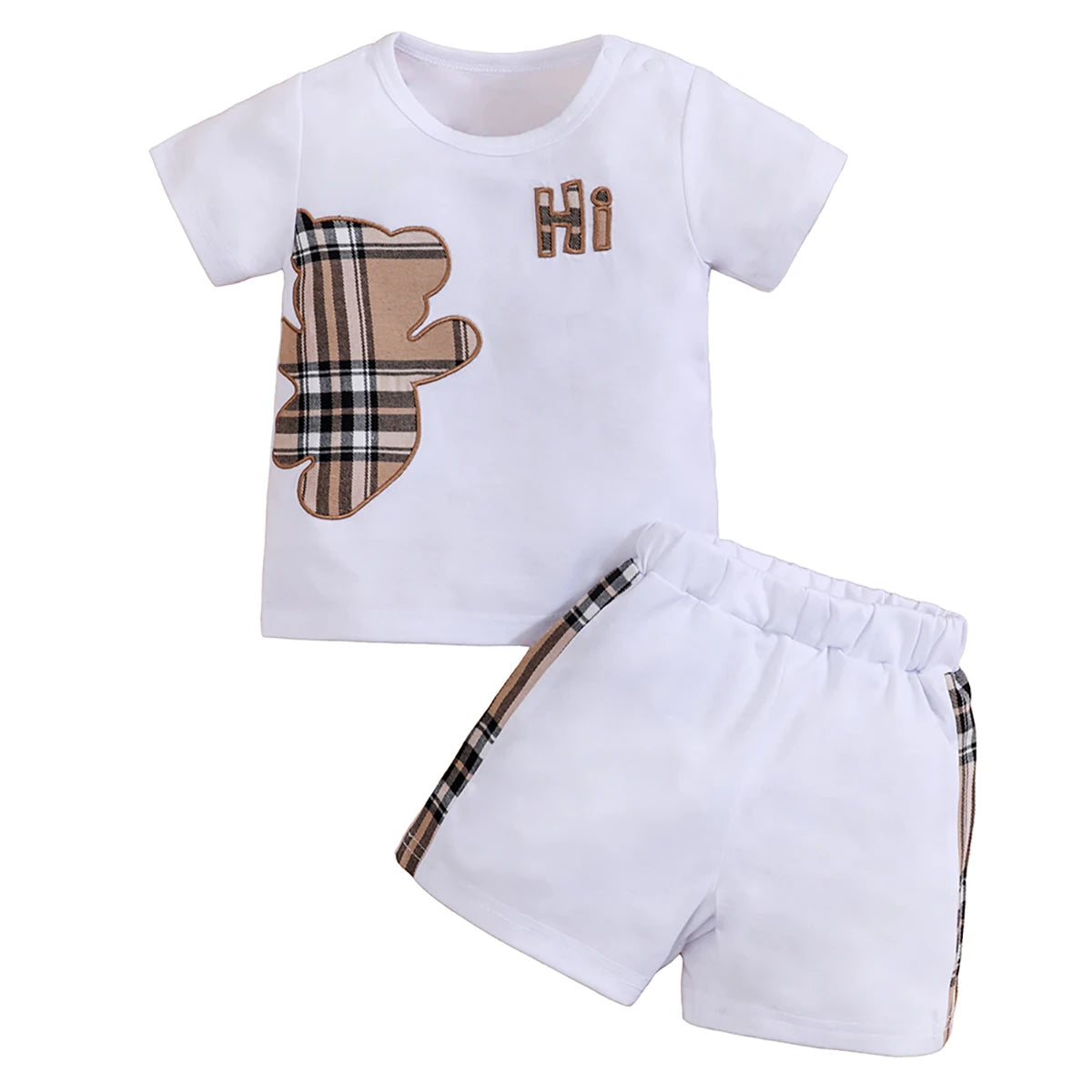 Baby Boy Clothes Set Short Sleeve Tees + Shorts Set
