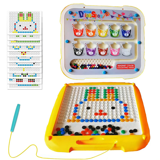 Magnetic Color and Number Maze