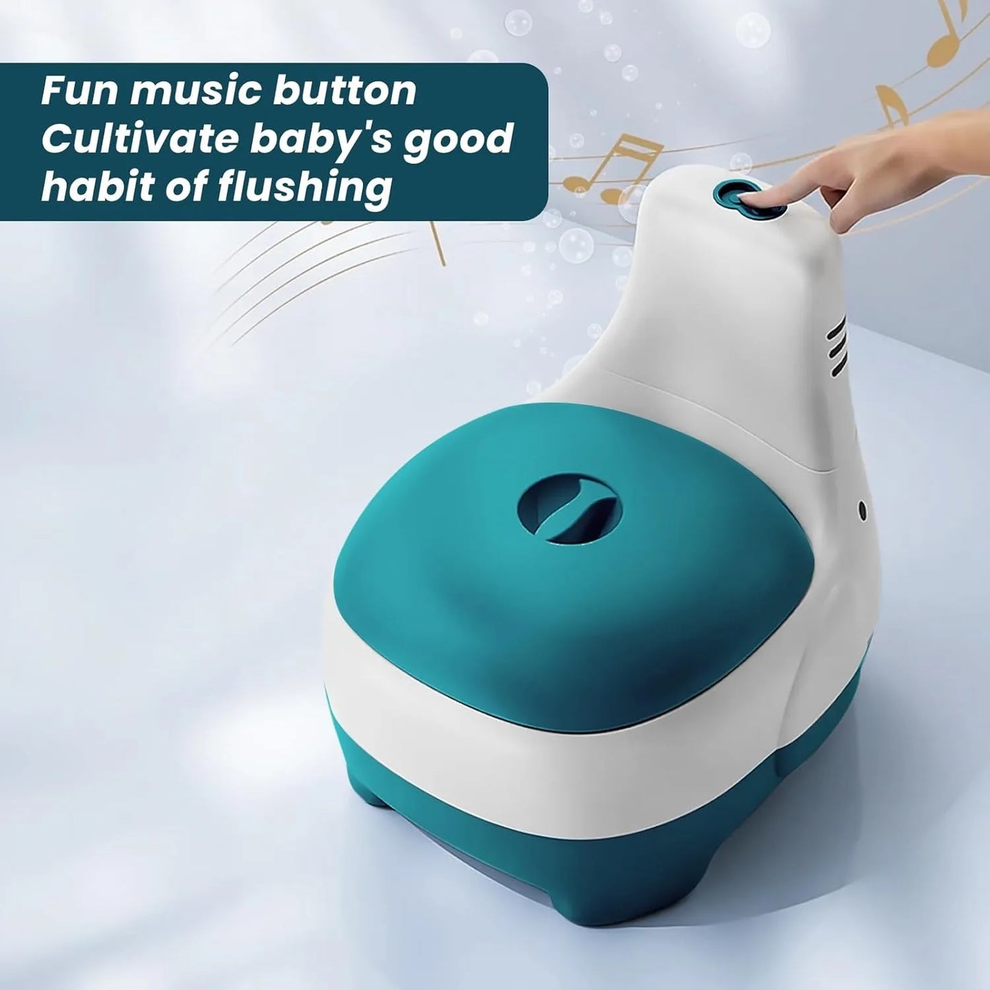 Kids' Potty Training Toilet Seat with Realistic Flush Sound