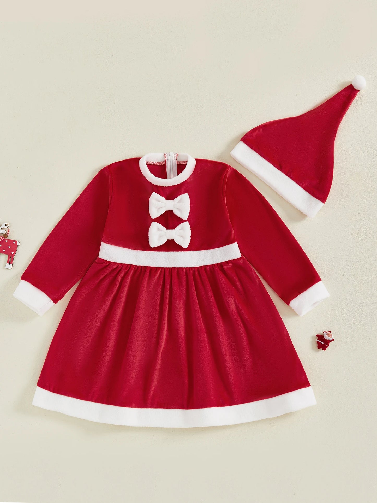 Adorable Baby Girls Winter Dress Stylish Long Sleeve Dress