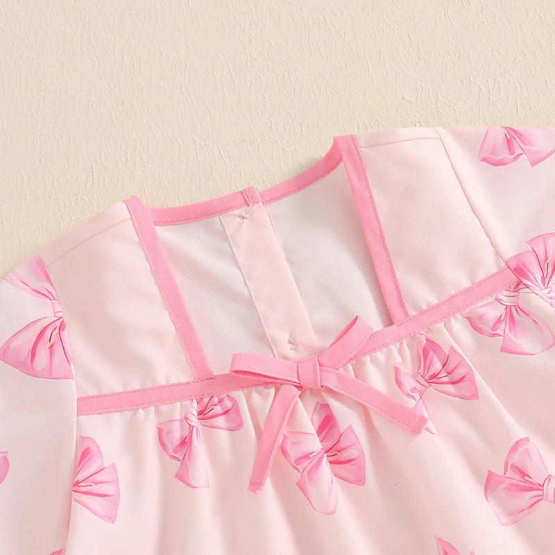 Kids Girls Shorts Set, Lace Trim Short Sleeve T-shirt with Shorts Summer Outfit