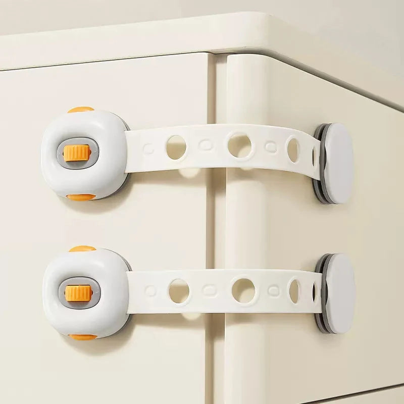 1 Piece Baby Cabinet Sliding Door Window Multi-functional Protective Child Safety Lock Anti-pinch Drawer Lock