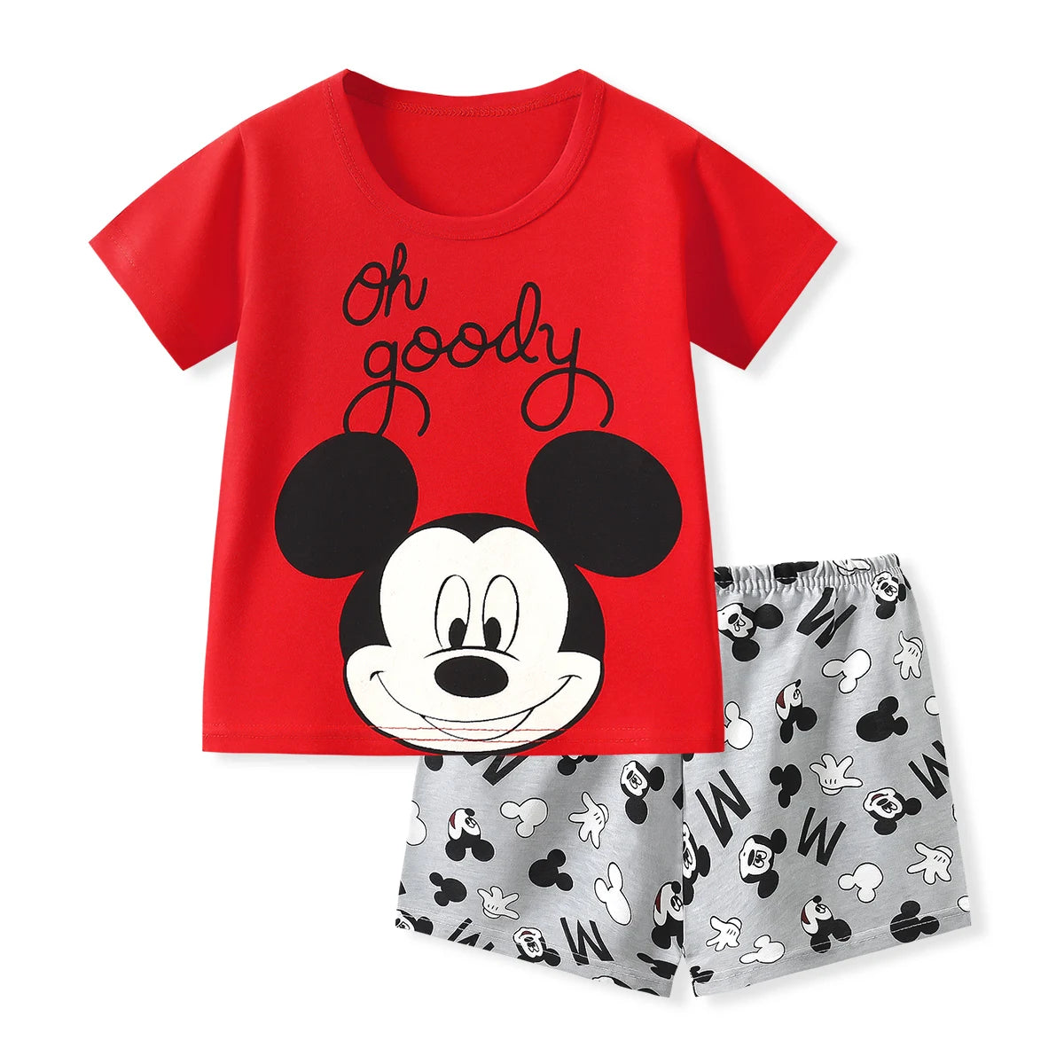 Summer Baby Boys Cartoon T Shirt + Shorts Set