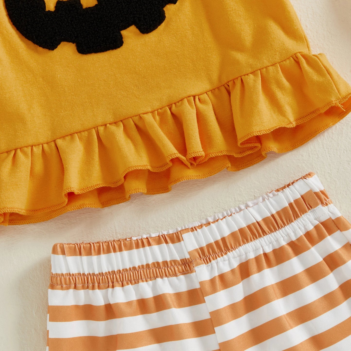 Autumn Halloween Toddler Girls Pants Set