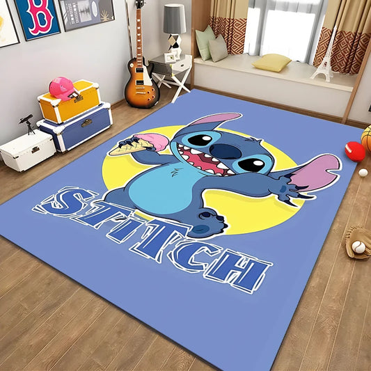 Disney Pattern Carpet Stitch 3D Printing Large Area Rug Carpet for Living Room Children's Bedroom Sofa Doormat Floor Mat Gift