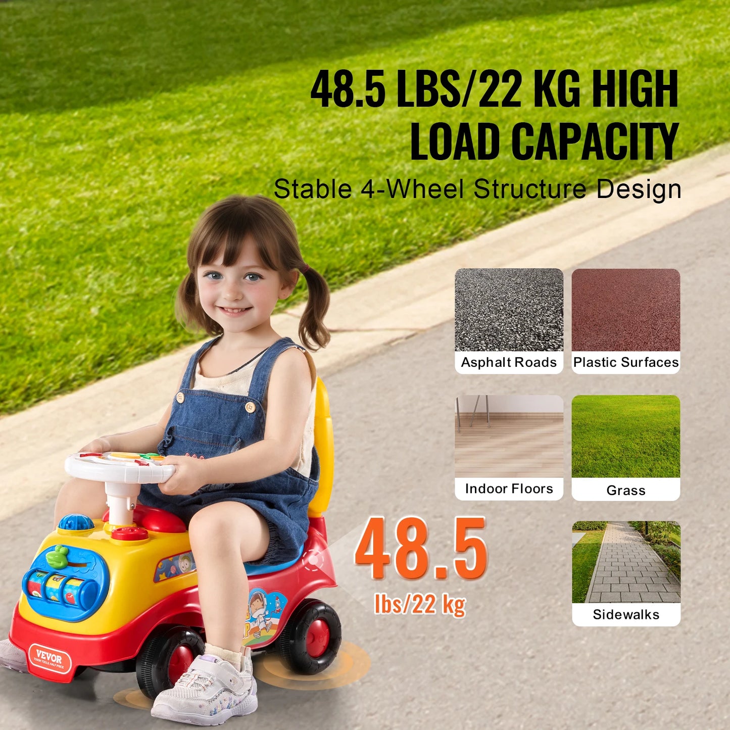 Toddler Ride On Push Car Sit to Stand