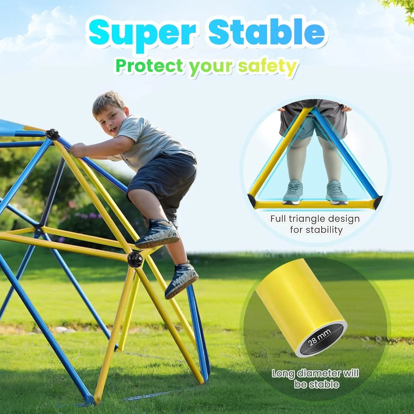 10FT Decagonal Geo Dome Climber